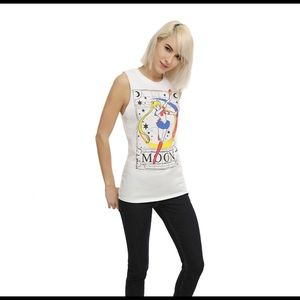 Sailor Moon Tarot Card Muscle Top